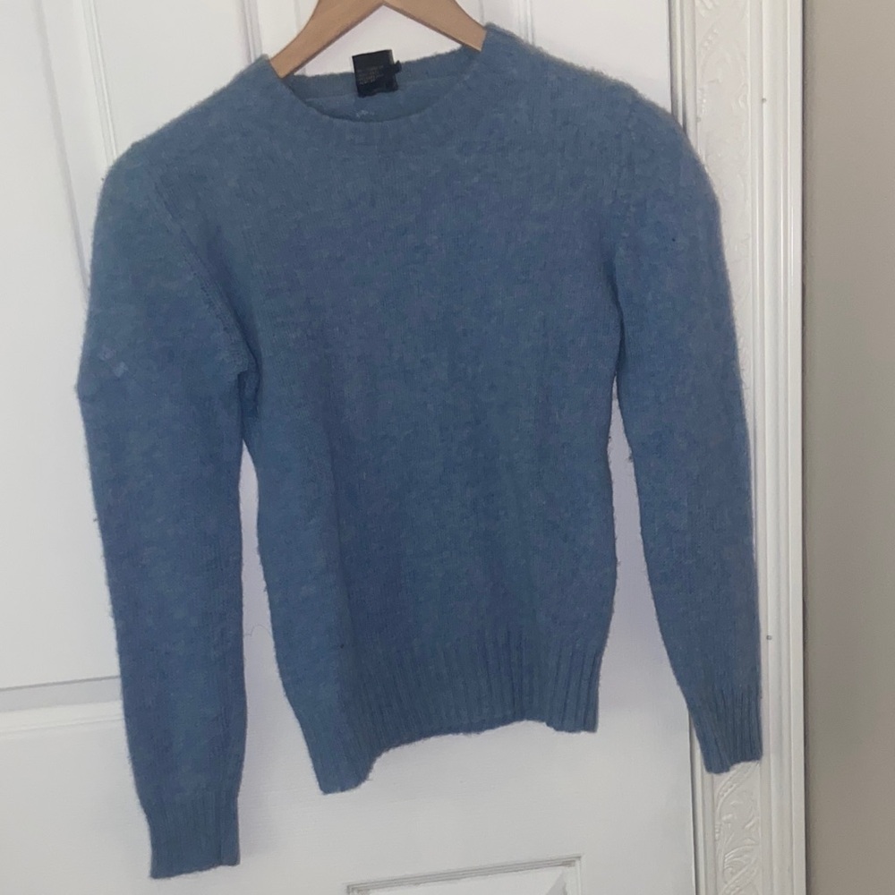Men's Cozy Blue Crewneck Sweater